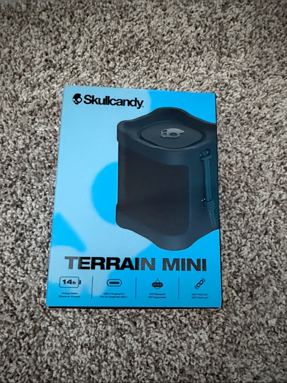 Skullcandy Terrain Mini Bluetooth Speaker - Black on Blue